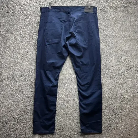 Lacoste Men's 40 x 32 Blue Chino Pants‎ Slim Fit Casual Comfortable Preppy EUC - Picture 5 of 7